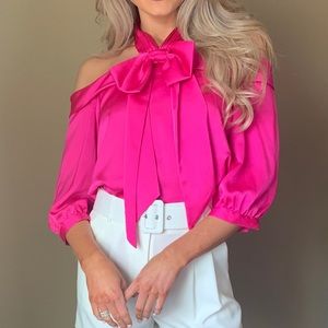 Cece from Dillards satin blouse